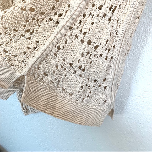 Anthropologie knitted & knotted crochet longsleeve - Picture 7 of 7